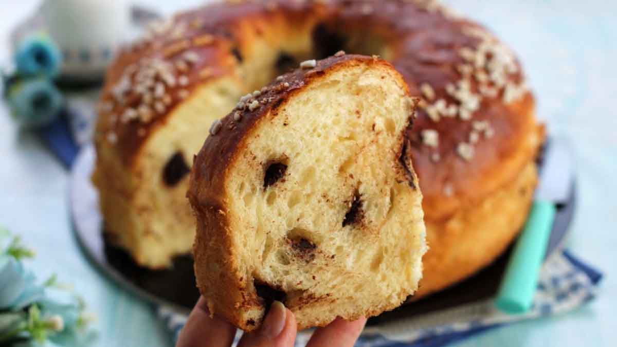 beignet au lait concentré et au chocolat