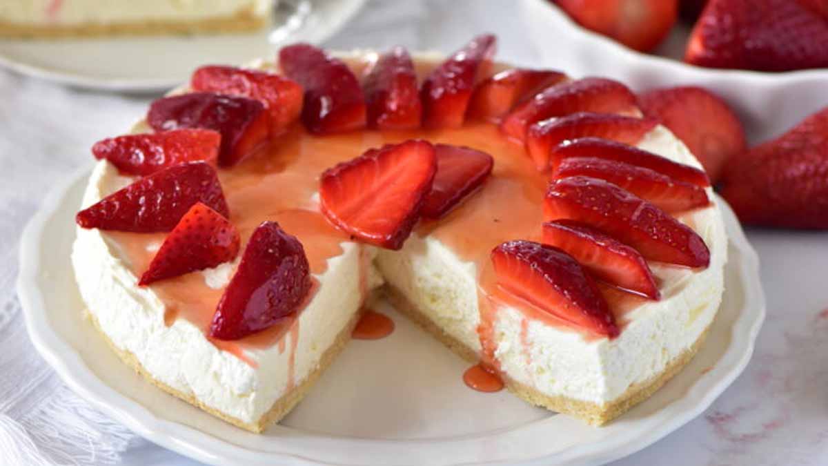 cheesecake froid aux fraises