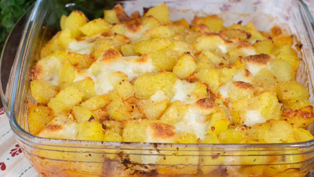 crumble de pommes de terre à la sauce à la viande