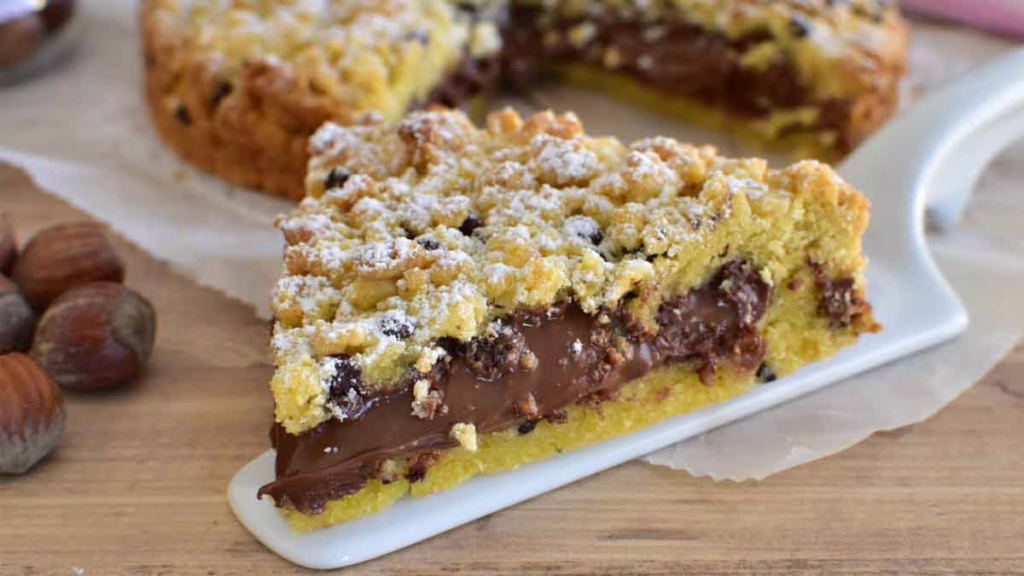 crumble fourré au Nutella