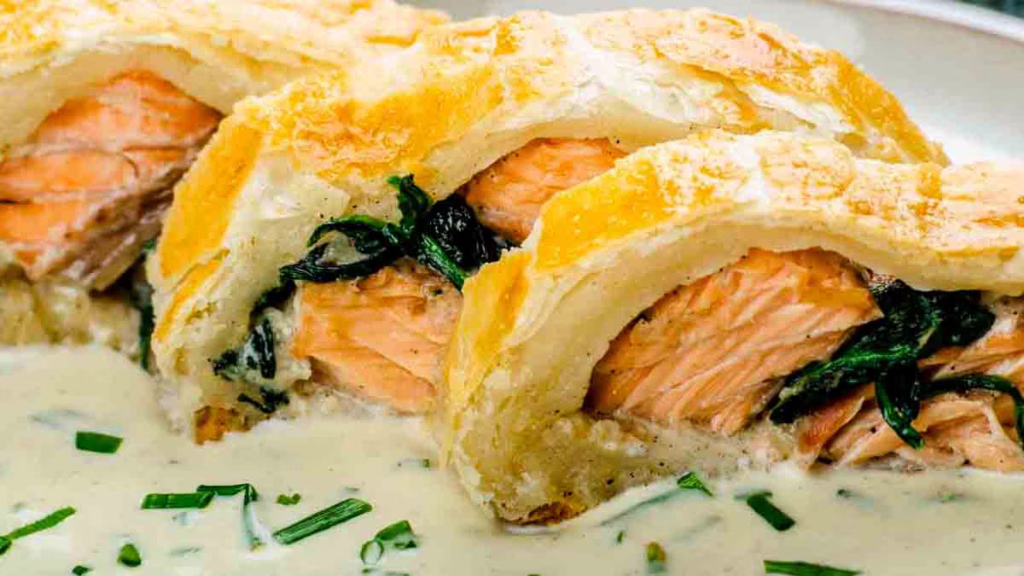 feuilleté au saumon