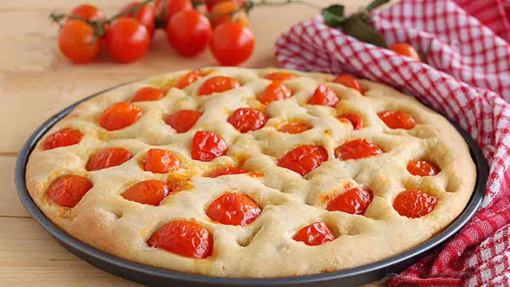 focaccia aux tomates cerises