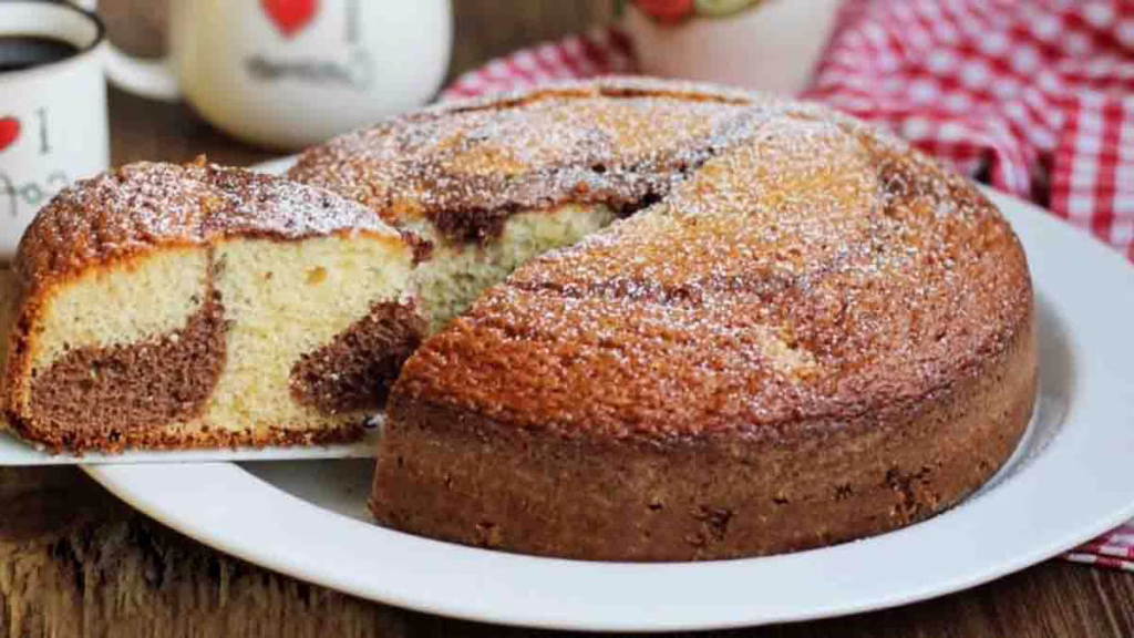 gâteau marbré sans balance