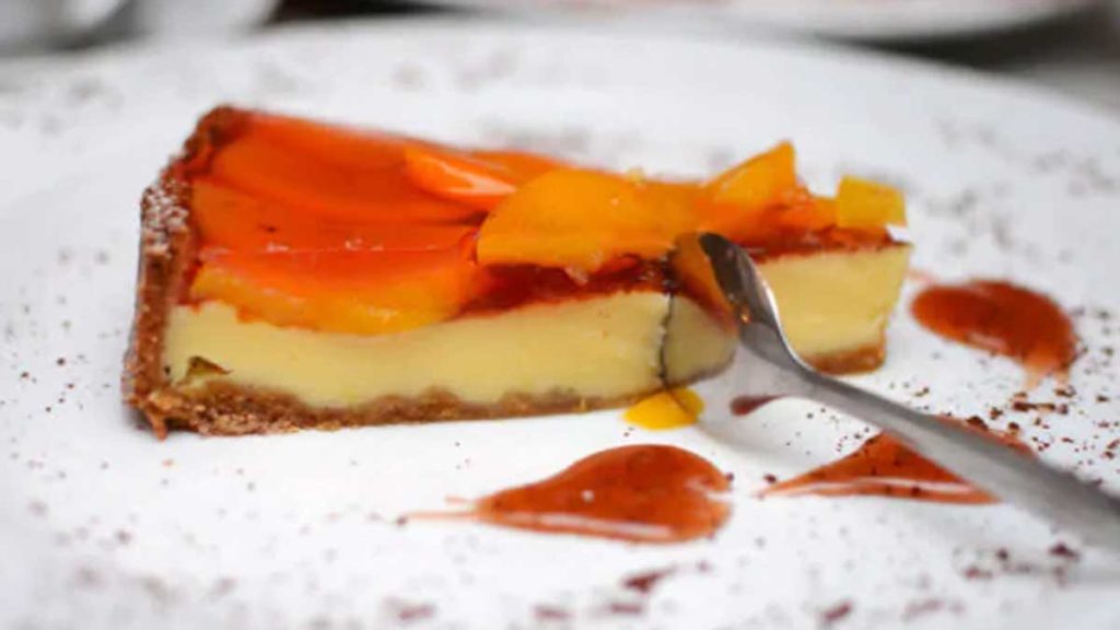 gâteau soufflé au mascarpone aux pommes et aux oranges