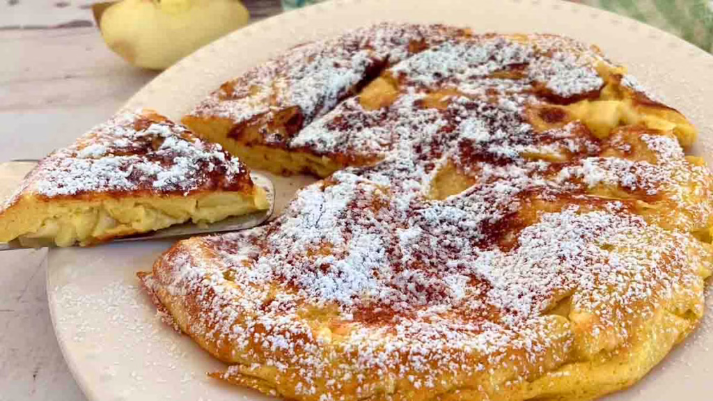 omelette sucrée aux pommes