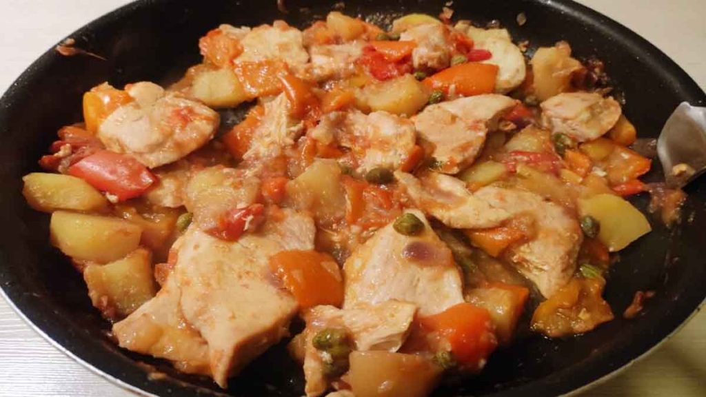 poulet aux poivrons