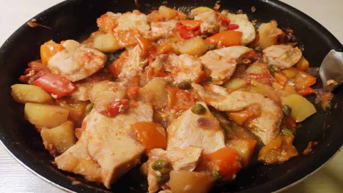 poulet aux poivrons