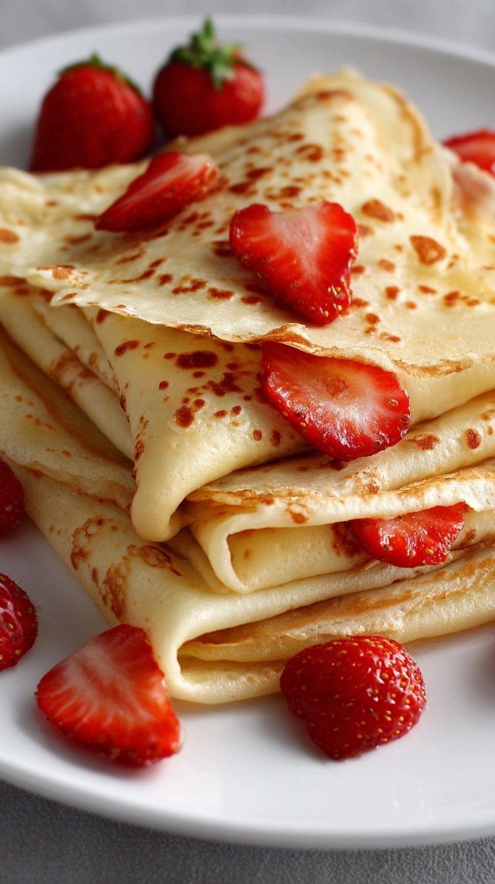 Avec 3 ingrédients seulement, ces crêpes aux fraises sont à tomber