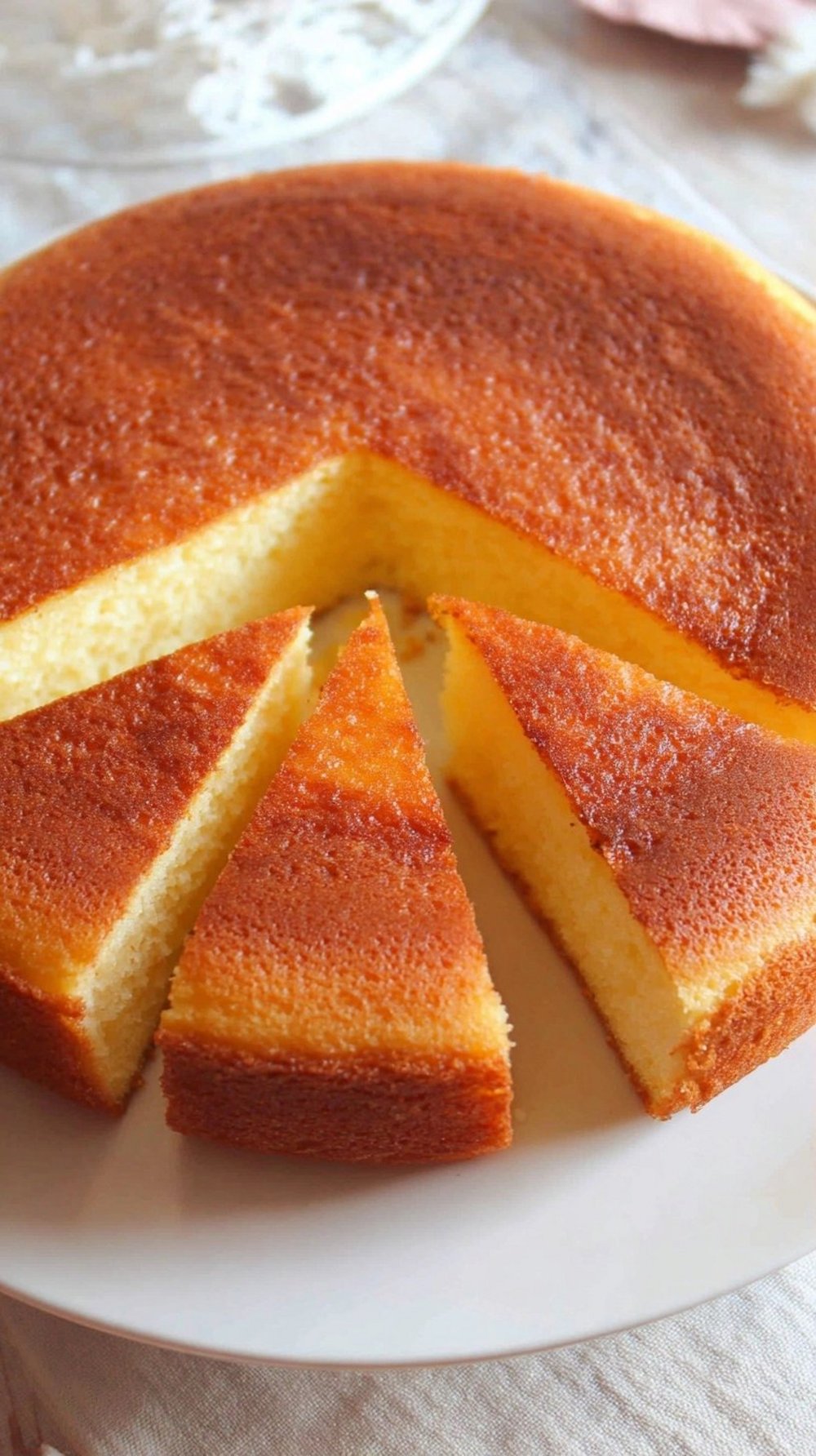 Avec 4 ingrédients en parts égales, j'ai fait ce gâteau moelleux et super bon