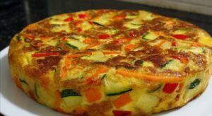 Avec 4 légumes de saison, j'ai préparé cette frittata super bonne en 15 min