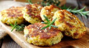 Avec des pommes de terre et courgettes, voici des galettes moelleuses