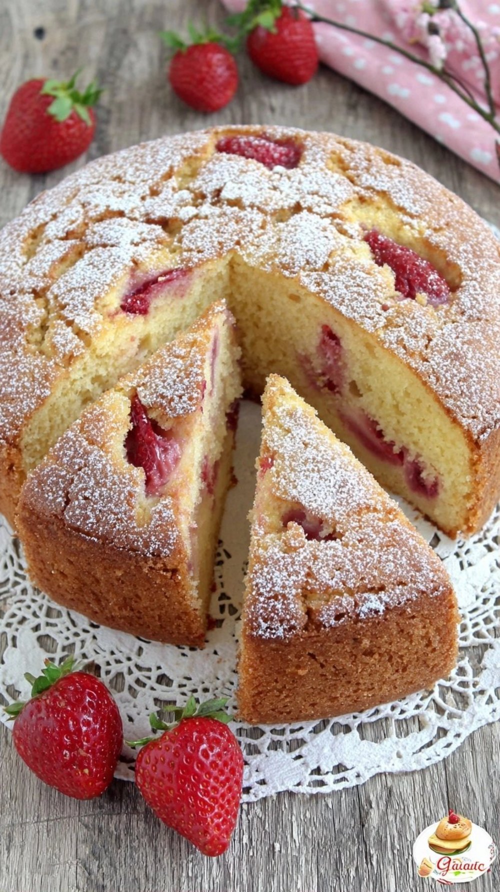 Avec un yaourt et des fraises, ce gâteau moelleux est prêt en 30 minutes