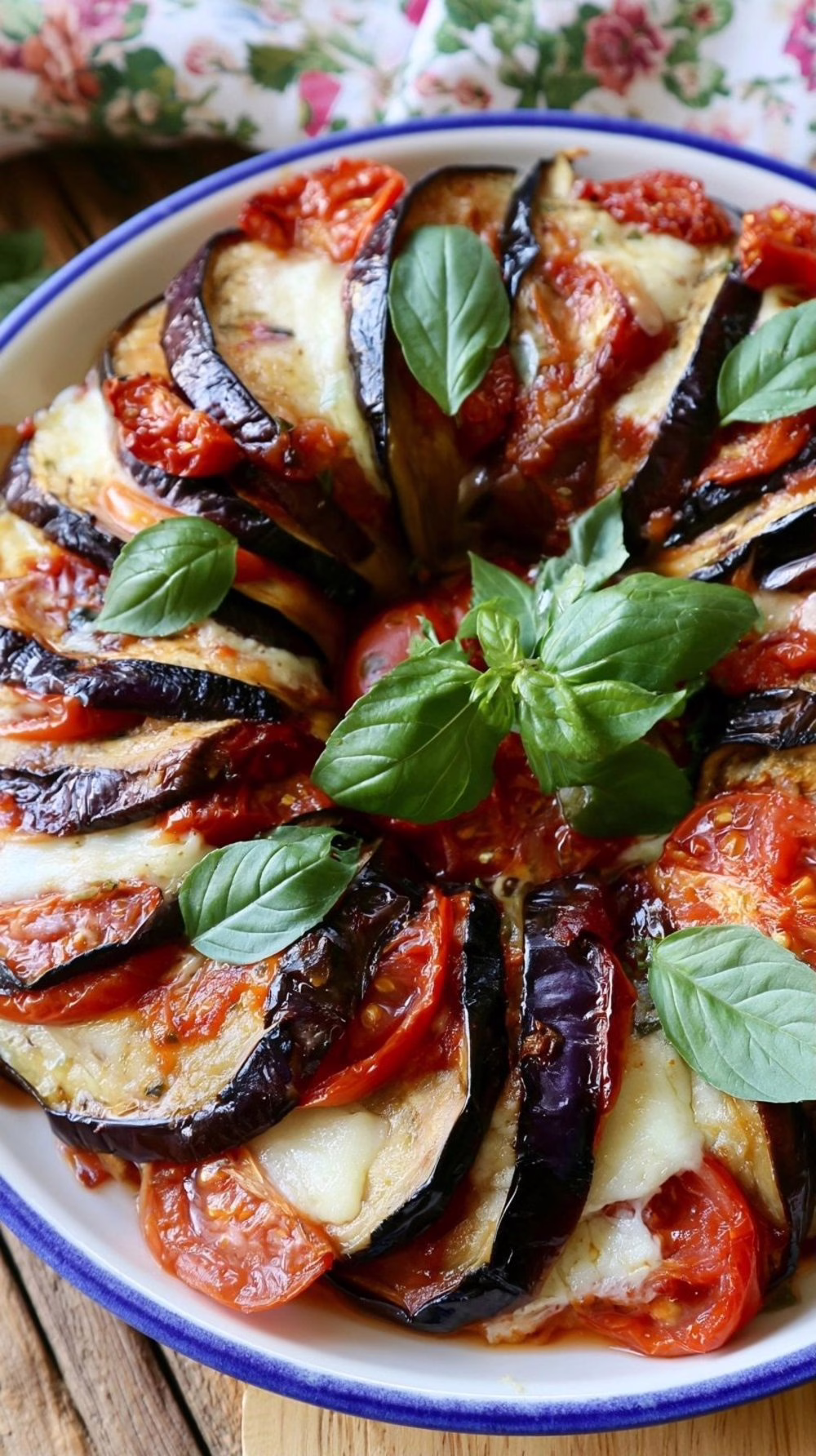 Aubergines en éventail avec tomates et mozzarella le plat estival qui impressionne sans effort