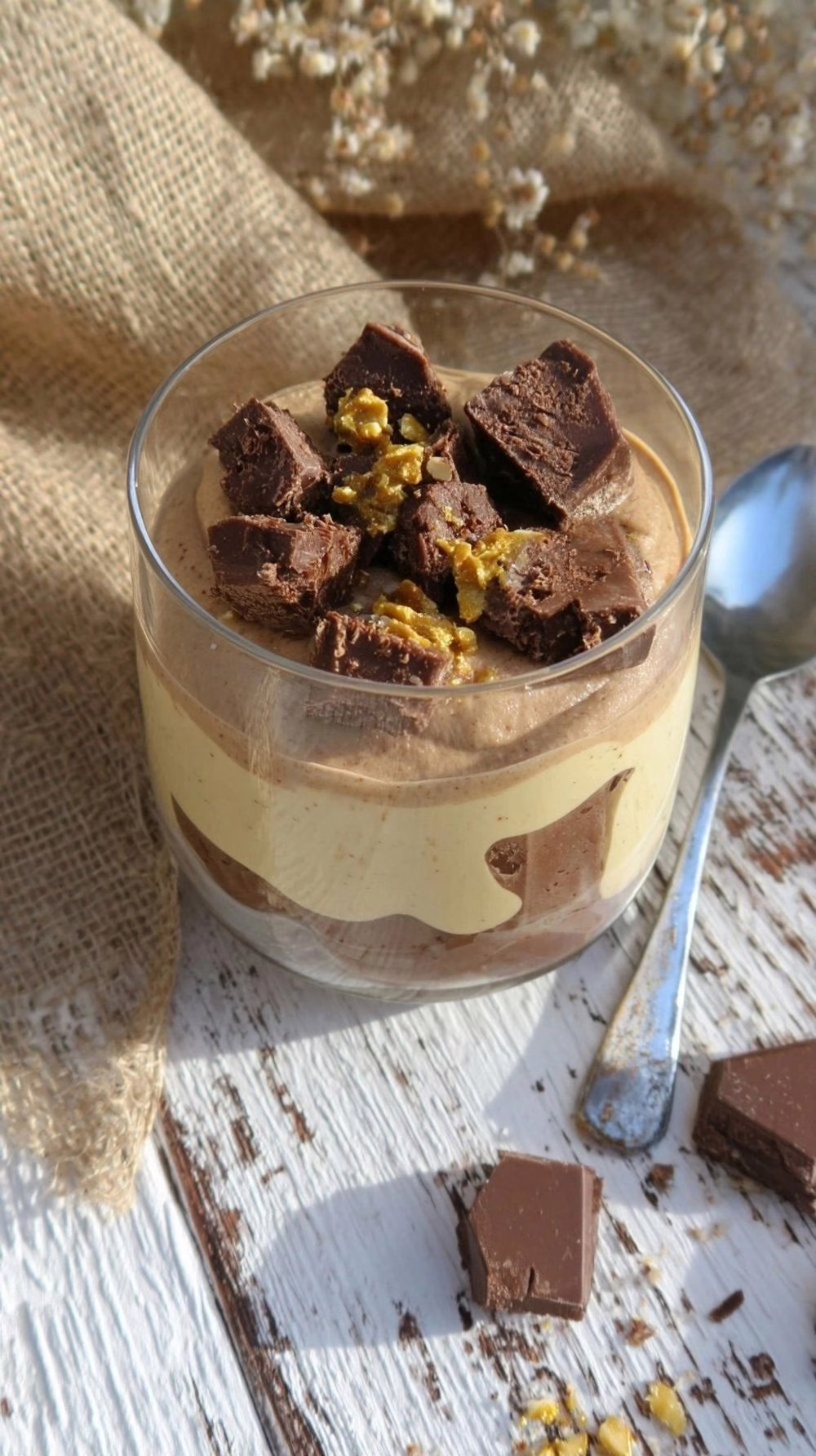 Dessert au Nutella et chocolat de Pâques à la cuillère moelleux et gourmand qui rivalise avec le tiramisu