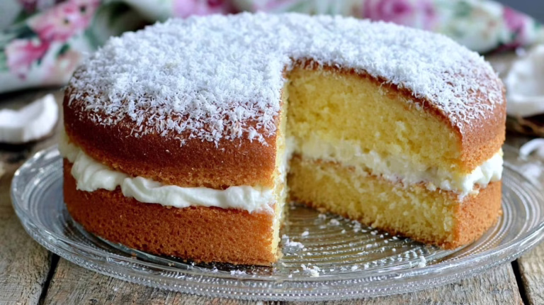 Gâteau paradis à la noix de coco moelleux et parfumé le dessert exotique du dimanche qui cartonne