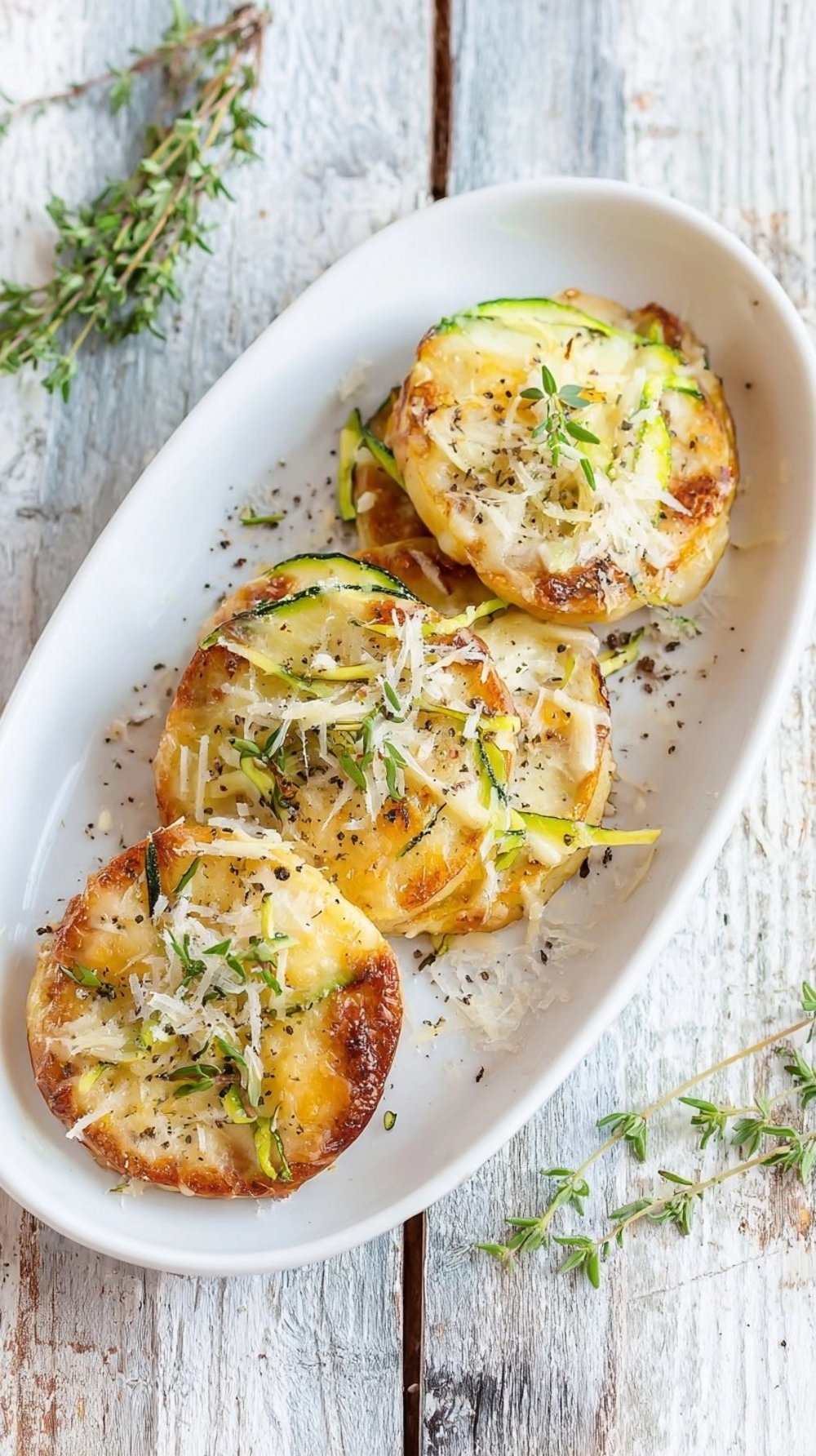 Pizzettes de pommes de terre aux courgettes l'apéritif express et croustillant qui fait raffoler petits et grands