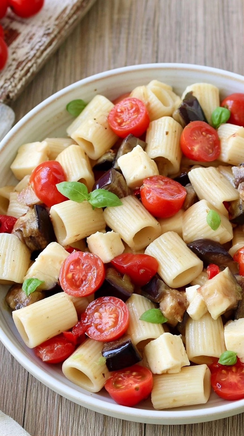Salade de pâtes à la parmigiana fraîche et gourmande l'alternative estivale parfaite aux aubergines gratinées