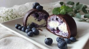 Tortines semifreddo aux myrtilles le dessert glacé du dimanche qui rivalise avec les glaces artisanales