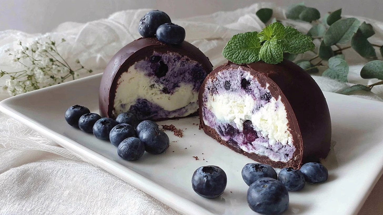 Tortines semifreddo aux myrtilles le dessert glacé du dimanche qui rivalise avec les glaces artisanales