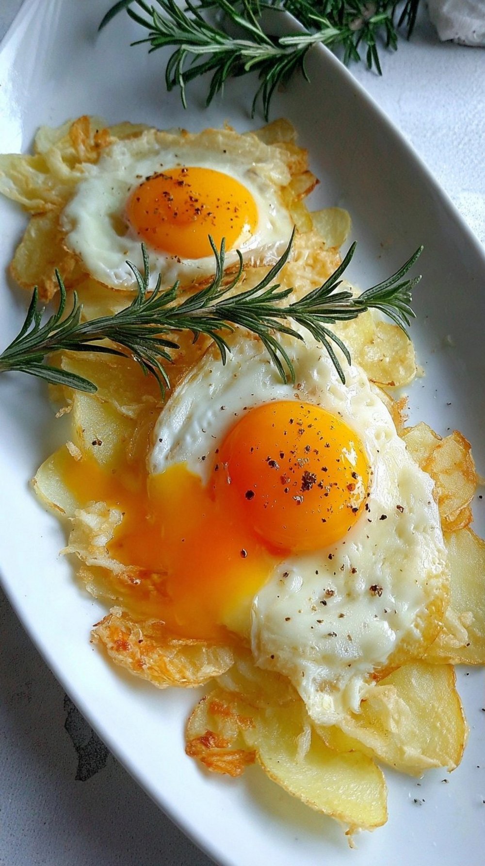Œufs et pommes de terre à la friteuse à air croustillants et fondants le plat réconfortant parfait pour un dîner express en semaine
