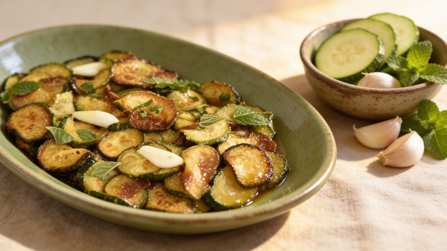 Courgettes à la napolitaine marinées au vinaigre le plat estival qui change tout