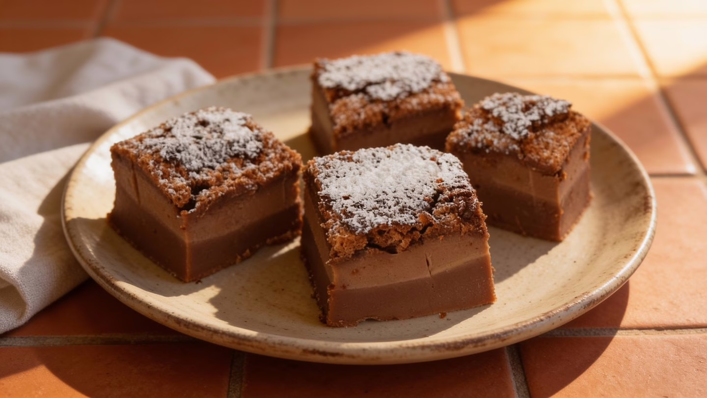Gâteau à la Nutella qui se divise en trois couches à la cuisson