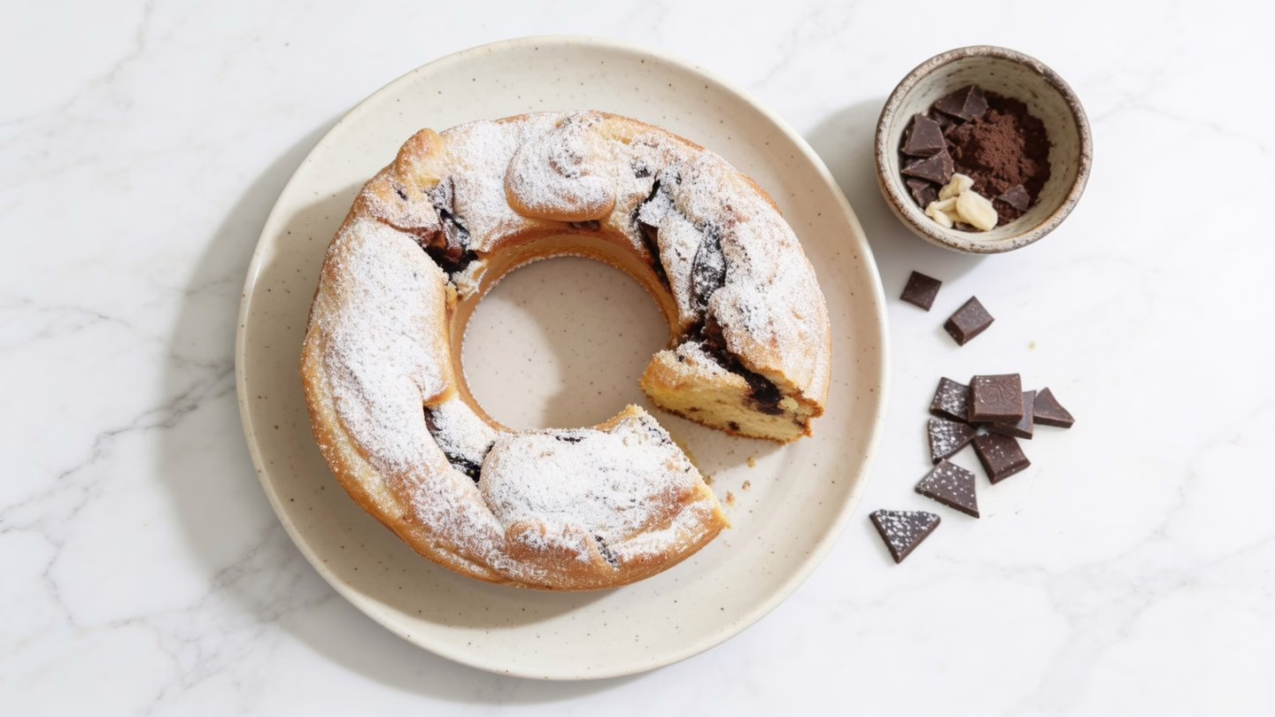Gâteau marbré chocolat-Nutella moelleux et fondant qui cartonne à chaque goûter