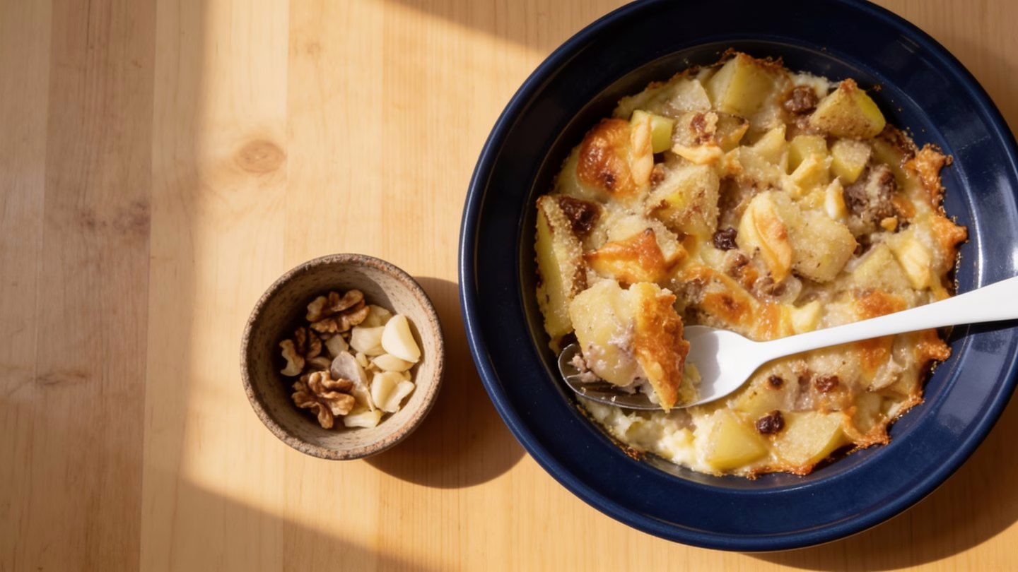 Gratin de pommes de terre au gorgonzola et aux noix qui a séduit tous les palais
