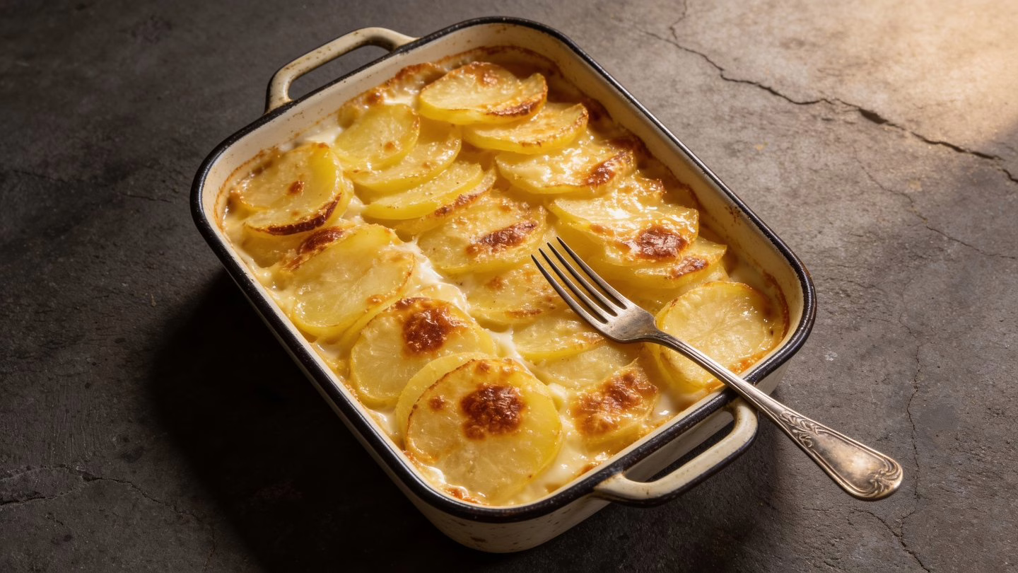 Gratin de pommes de terre au pecorino fondant le plat romain qui change tout