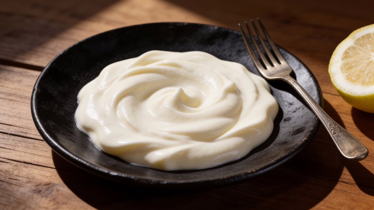 Mayonnaise maison aux œufs durs et yaourt grec, crémeuse et légère