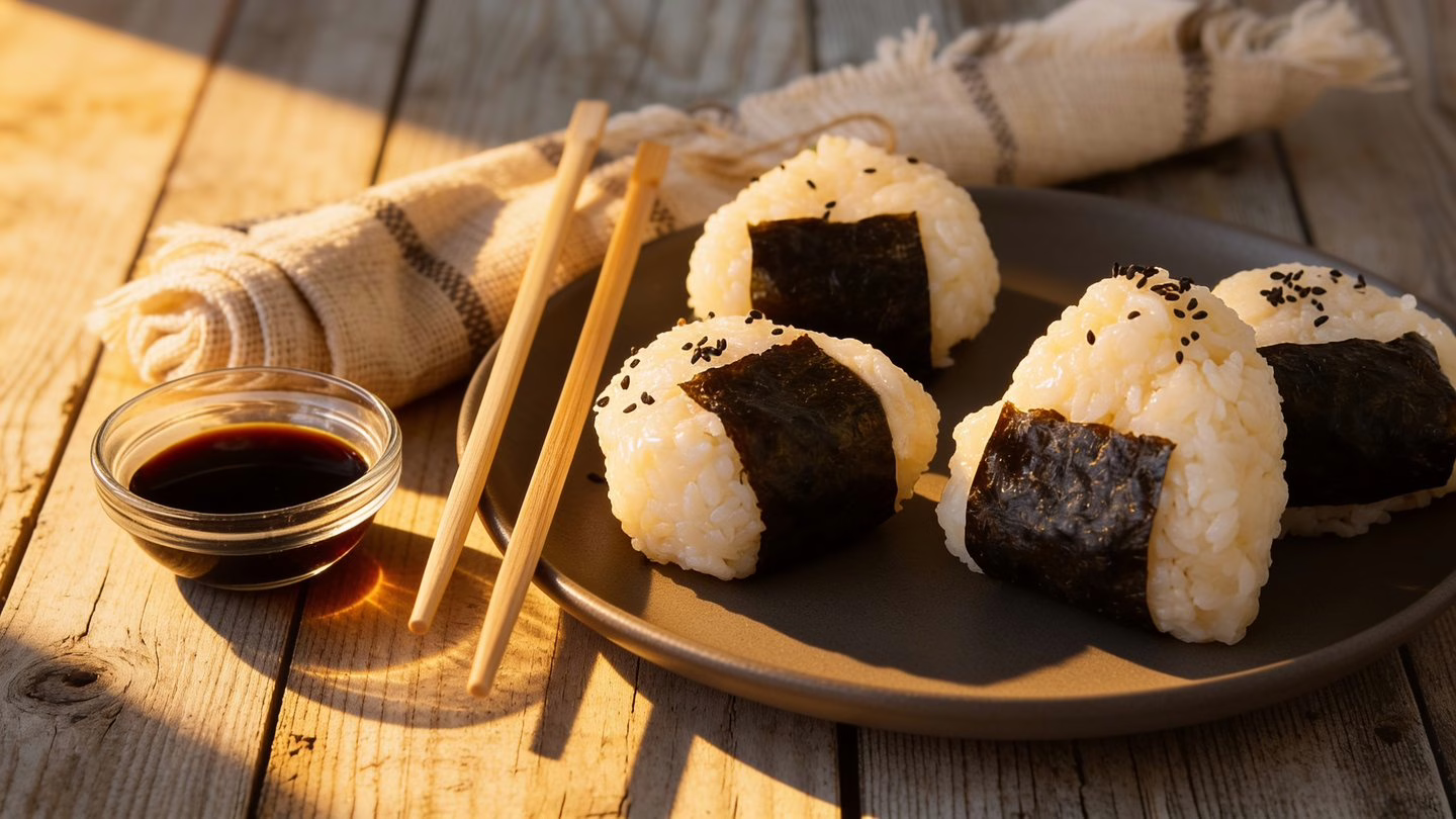 Onigiri japonais fourrés au thon les petits triangles de riz qui font raffoler petits et grands