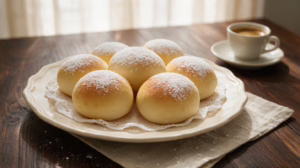 Petites brioches napolitaines fourrées à la crème de lait irrésistibles