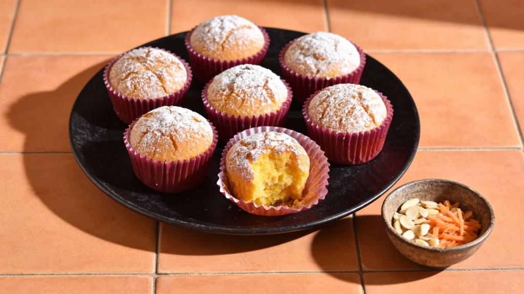 Petits gâteaux aux carottes et amandes moelleux qui font craquer petits et grands