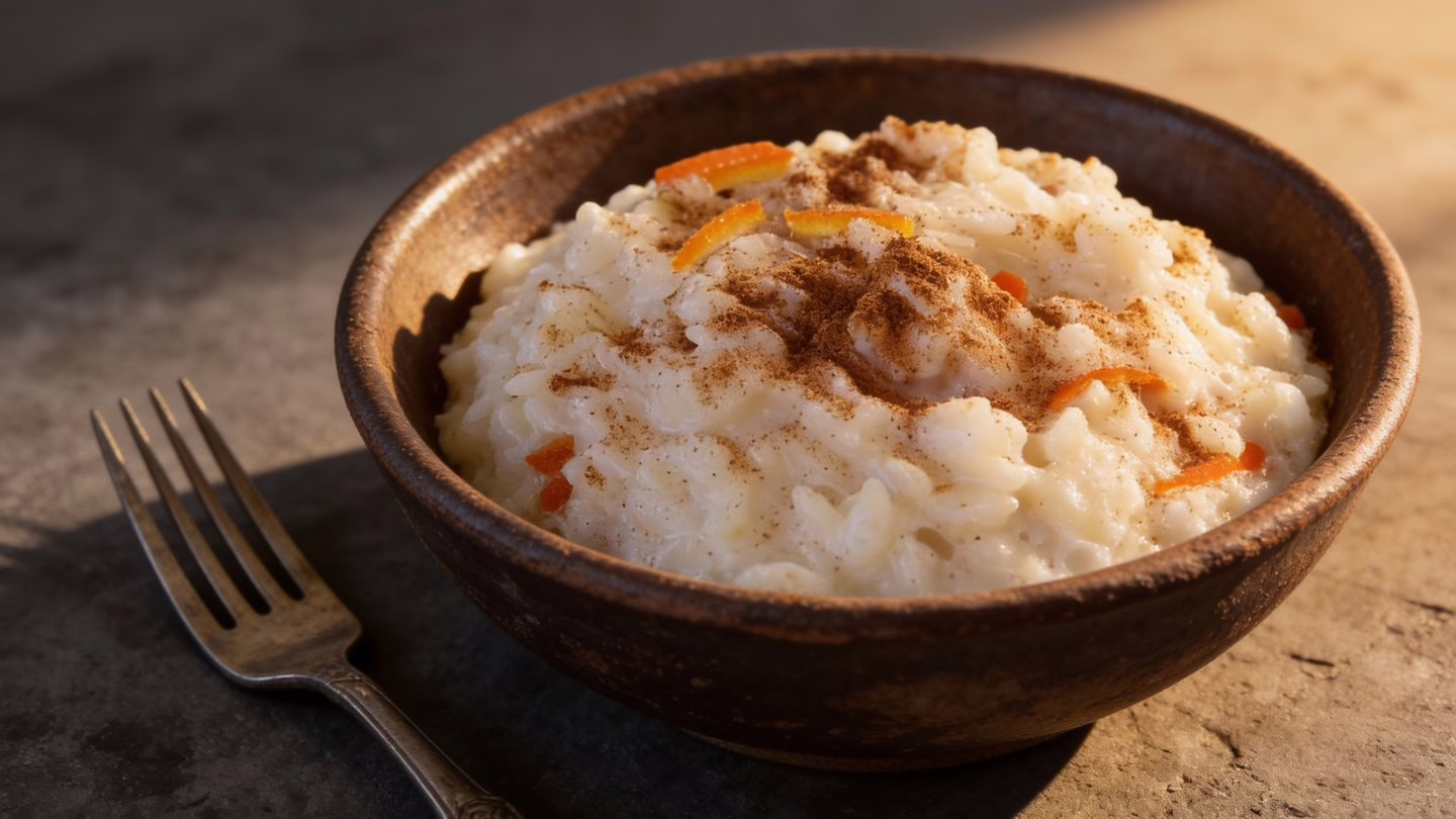 Riz au lait crémeux et parfumé le dessert réconfortant du dimanche