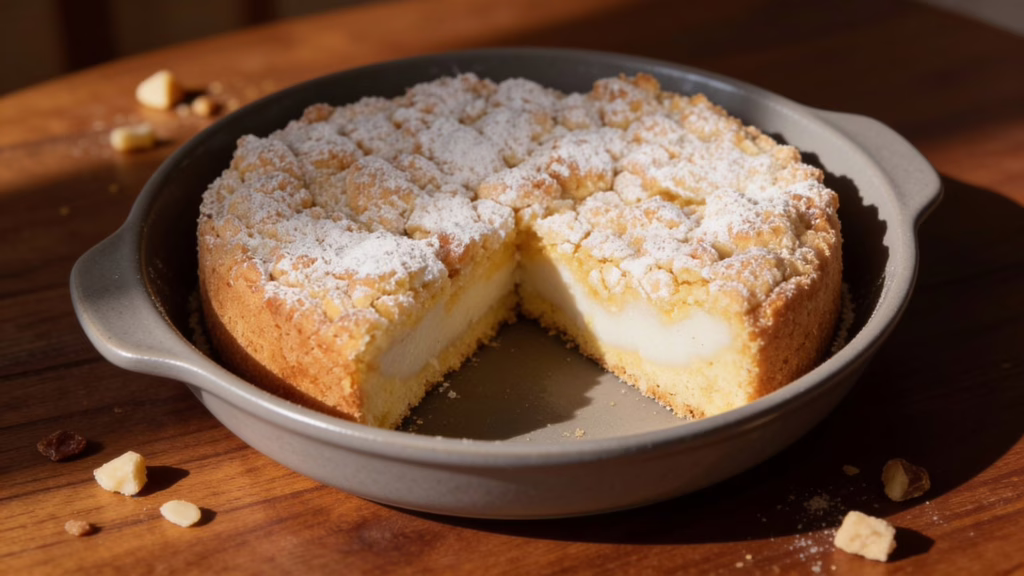 Tarte émiettée à la crème de lait fondante et velvoutée pour toute la famille