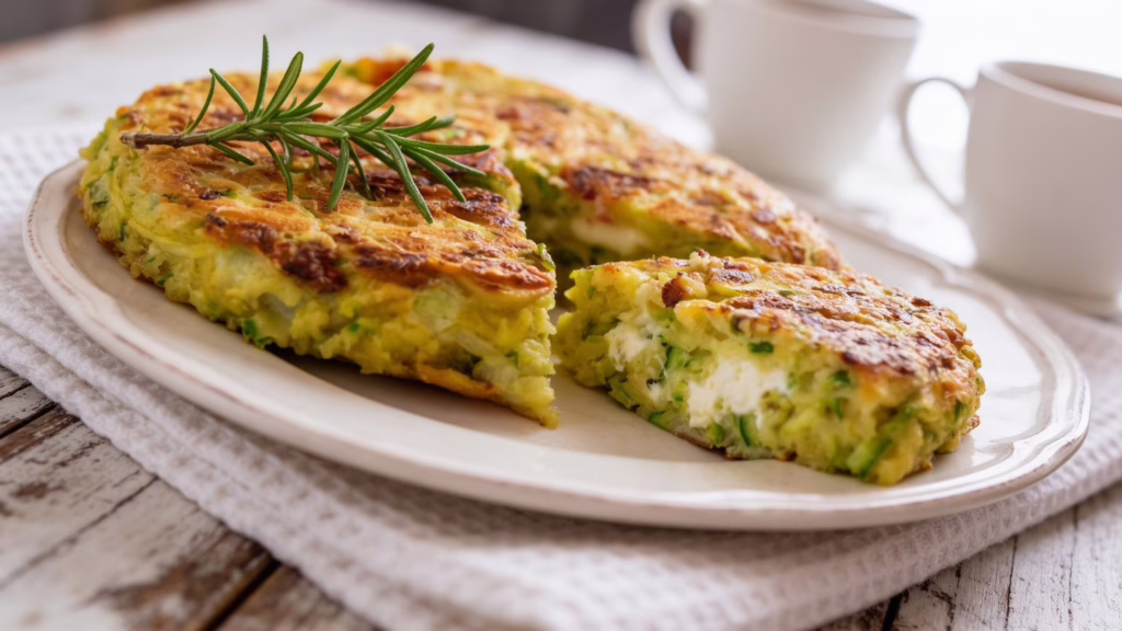 Tarte salée ricotta et courgettes crémeuse et savoureuse le déjeuner parfait à préparer à l'avance et à emporter au bureau