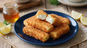 Bâtonnets de feta frits croustillants, l'apéro qui surprend tout le monde