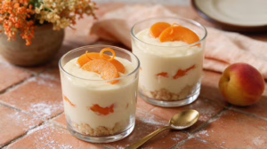 Coupelles d'abricots et crème fraîche le dessert d'été qui rafraîchit sans effort
