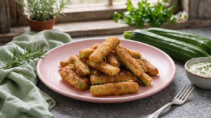 Courgettes en beignets à la bière croustillants et dorés l'apéro qui cartonne