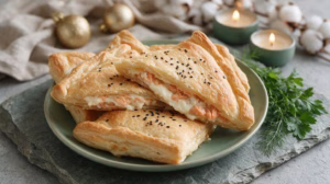 Feuilleté au saumon en 4 ingrédients, l'apéritif parfait pour les fêtes