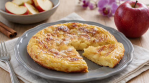 Frittata de pommes caramélisées moelleuse et dorée le petit-déjeuner gourmand du dimanche