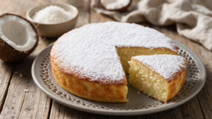 Gâteau moelleux à la noix de coco le petit plaisir exotique du goûter