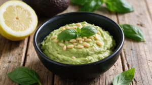 Pesto d'avocat prêt en 5 minutes frais et irrésistible