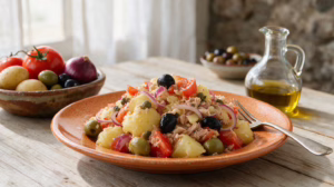 Salade éolienne fraîche et colorée, le repas d'été parfait